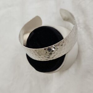 Silver Cuff Bangle Bracelet